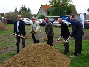                     Karsten Siebner, Peter Lubitzsch, Uwe Geißler, Daniel Pfeiffer, Maik Strömer (von links)           